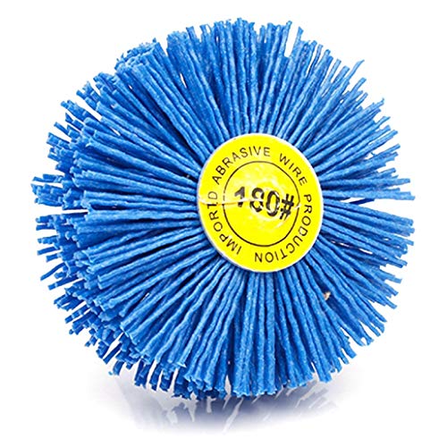 4 Stücke 80X30X6 Mm Bohrer Schleif Draht Schleif Scheibe Nylon Borsten Polier Bürste Für Möbel Mahagoni Fertig