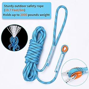 LOOBANI Dog Spring Pole Toy for Pitbull, Outdoor Durable Hanging Rope Tug Toys for Exercise & Muscle Building & Bite Training, Interactive Tug of War Game for Medium to Large Breeds Solo Play(Blue) LOOBANI Dog Spring Pole Toy for Pitbull Outdoor Durable Hanging Rope Tug Toys for Exercise Muscle Building Bite Training Interactive Tug of War Game for Medium to Large Breeds Solo PlayBlue
