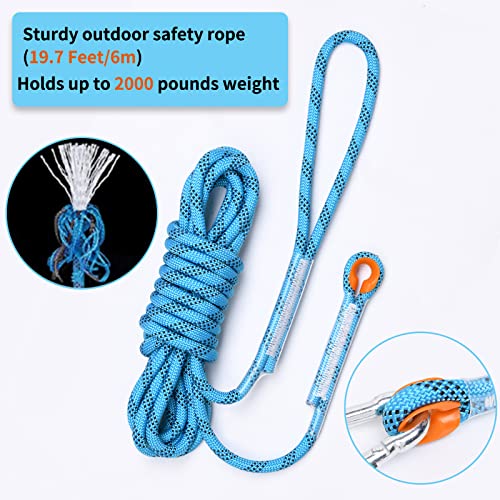 LOOBANI-Dog-Spring-Pole-Toy-for-Pitbull-Outdoor-Durable-Hanging-Rope-Tug-Toys-for-Exercise-Muscle-Building-Bite-Training-Interactive-Tug-of-War-Game-for-Medium-to-Large-Breeds-Solo-PlayBlue LOOBANI Dog Spring Pole Toy for Pitbull Outdoor Durable Hanging Rope Tug Toys for Exercise Muscle Building Bite Training Interactive Tug of War Game for Medium to Large Breeds Solo PlayBlue
