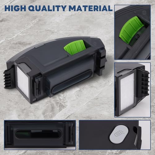 Image of Dust Bin Box for iRobot Roomba i3 i3+ i4 i4+ i6 i6+ i7 i7+ i8 i8+ E5 E6 E7 J7 Vacuum Cleaner - Waste Dustbin Box Replacement Accessories Spare Parts with Automatic Dirt Disposal