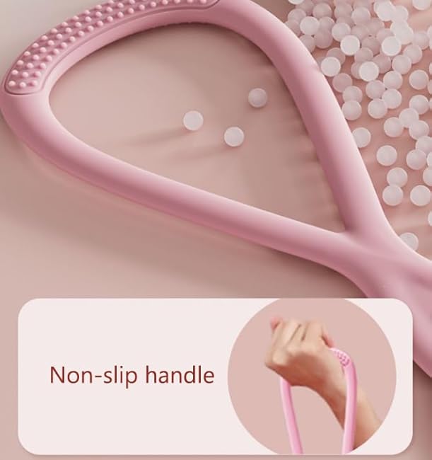 Novealcrbe Resistance Bands, Figure 8 Exercise Bands for Women Men, Yoga Resistance Band Stretch Fitness Band with Handles, Arm Back Elastic Rope for A Sexy Back in Just 10 Minutes/Day