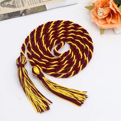 Image of GraduationMall Graduation Honor Cord 68 inch MaroonGold
