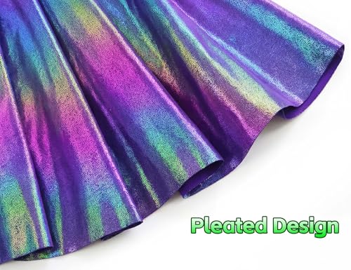 Image of Gnainach Girls Skorts High Waist Athletic Skirts with Shorts Stretchy Activewear for Teens Kids Performance Tennis