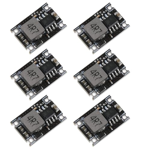 6 Packs 5V Buck Converter Module, 5V-30V to 5V DC DC Voltage Regulator Mini MP1584EN DC-DC 3A Power Supply Adjustable Module PCB Board Power Buck Modules