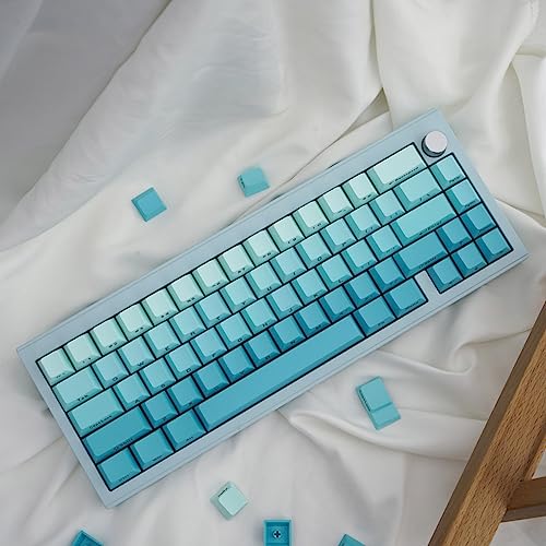 Image of Sumgsn Side Printed Keycaps Cherry Profile 125 Keys PBT Dye Sub Keycaps Custom Gradient Keycap for Mechanical Keyboard Cherry Mx Switches