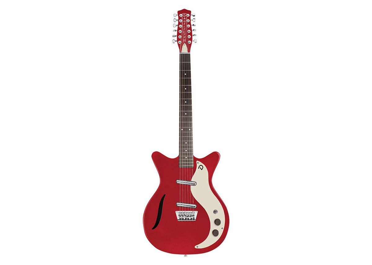 Amazon | Danelectro Vintage 12弦エレキギター - レッドメタリック