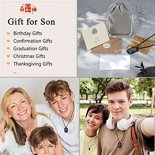 Orispre Son Gifts From Mom Dad, Son Boys Necklace Ages 8-12, Birthday Back To School Valentines' Day Graduation Gifts For Son Teenage Teen Boys, 6 7 8 9 10 11 12 13 Year Old Boy Gifts #TOP5