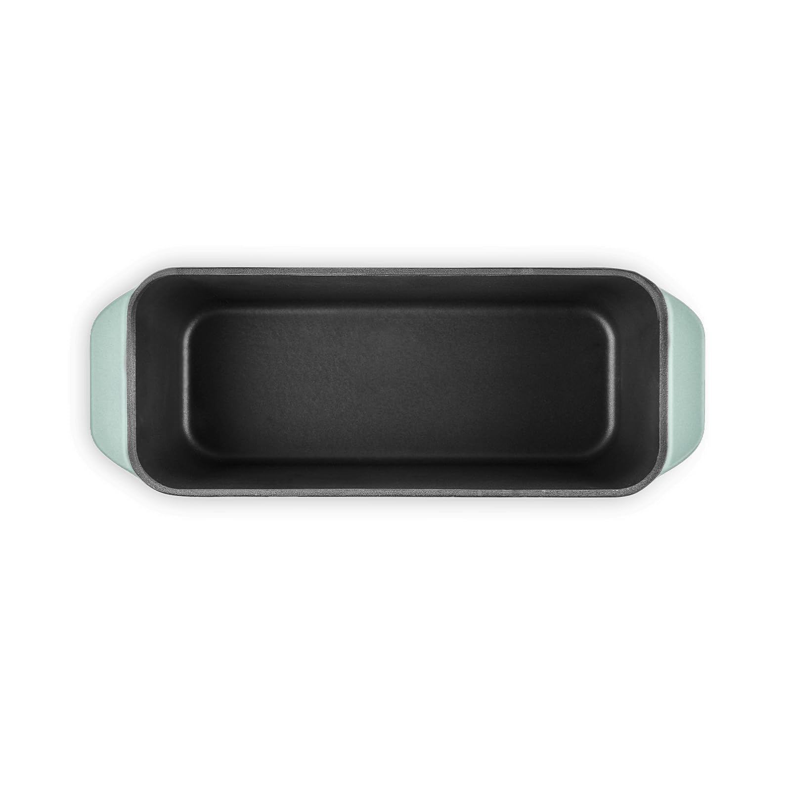 Springlane Kitchen Kastenform Gusseisen mit Deckel 3L, Emaillierte Brotbackform für saftiges Brot, Pasteten & Aufläufe, Robuster Gusseisenbräter 33,5 x 13 cm, Mint