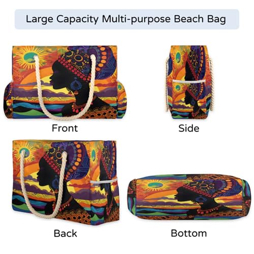 Large Beach Tote Bags for Women, Waterproof Beach Bag with Zipper, Swim Pool Tote Bags4