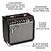 Fender Frontman 20G Guitar Amp, 20 Watts, with 2-Year Warranty 6 Inch Fender Special Design Speaker, 10x16x16 inches