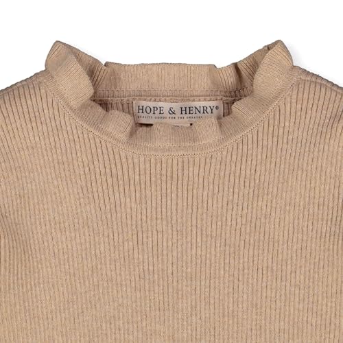 Image of Hope & Henry Girls' Long Sleeve Rib Knit Sweater Top