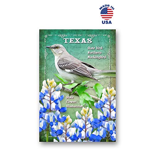 US STATE BIRDS AND FLOWERS Set of 50 postcards. United States bird and flower symbols post cards variety pack. Made in USA.