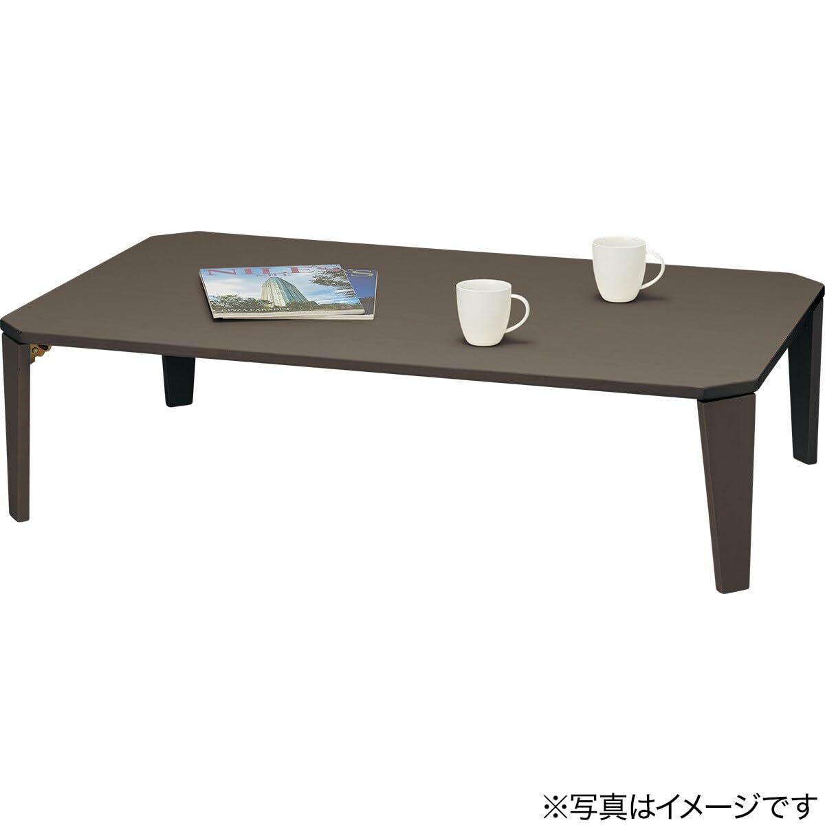 ニトリ　折りたたみテーブル　ローテーブル カムオン120 Amazon.co.jp: ニトリ 折りたたみテーブル カムオン120 ダーク