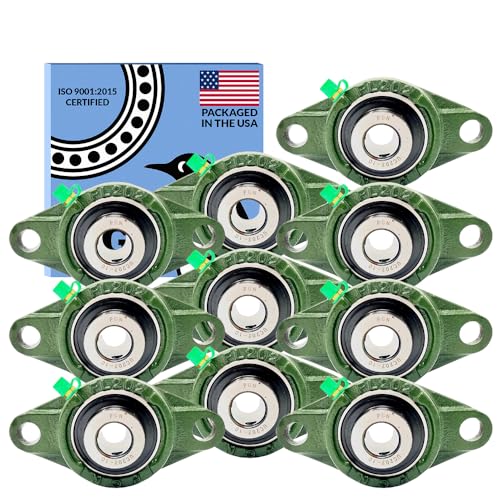 Image of PGN UCFL202-10 (10 Pack) 2-Bolt Flange Bearing 5 /8 inch Bore