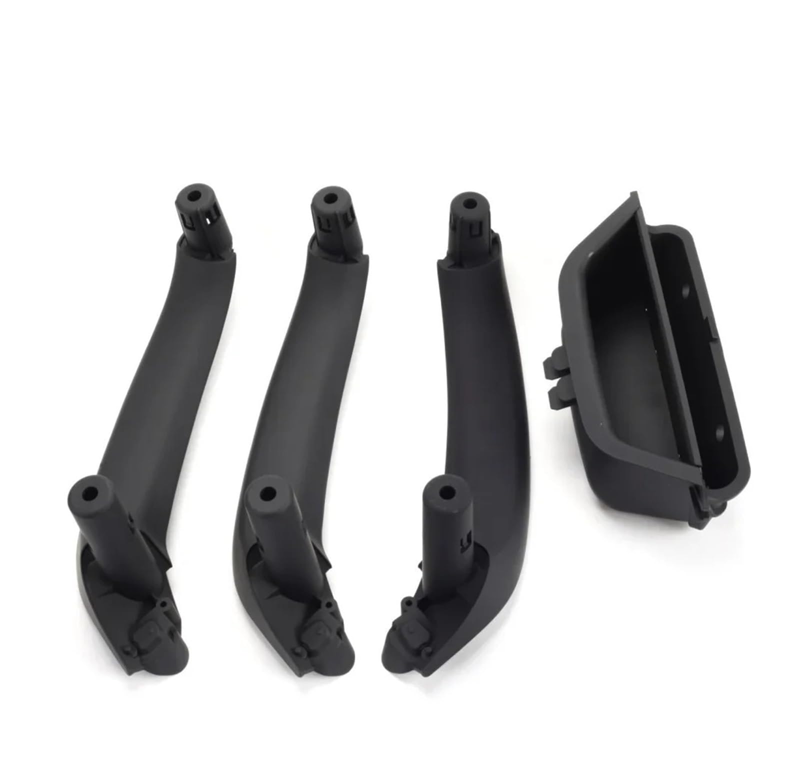 HTUHBCX Interior Door Handle for X3 for X4 F25 F26 2010-2016 LHD RHD Car Front Left Door Inner Handle Pull Trim Interior Panel 51417250307(RHD 4PCS Black)