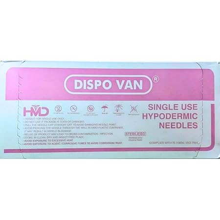 Dispovan 18Gx1.5 Needle/medical needle/hypodermic needle(Pack of 100 Needles)(B-Arm)