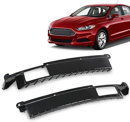 Miniatura 2 de CHEDA Juego de soportes de parachoques compatible con Ford Fusion 2013 2014 2015 2016 cubierta lateral de plástico delantero 2 piezas
