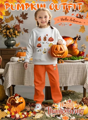 Cute Toddler Girls Sweatsuit - Casual Heart Print Child Clothes, Long Sweatshirt and Sweatpants Fall Winter Outfit4