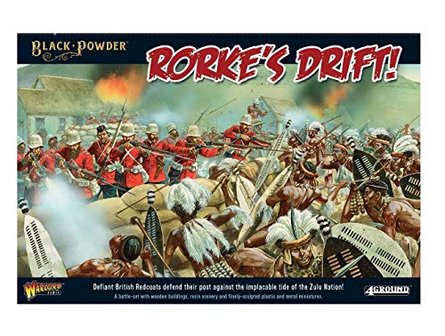 Warlord Games - 302614601 - Rorkes Drift Battle Set - Black Powder - 28mm Wargaming Miniatures - Anglo Zulu War 1879 - Include Oltre 60 Figure e Terreno
