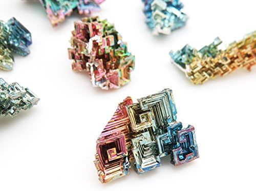 Crystalland Rainbow Bismuth Specimen Gemstone Crystal Healing - 3 Pieces