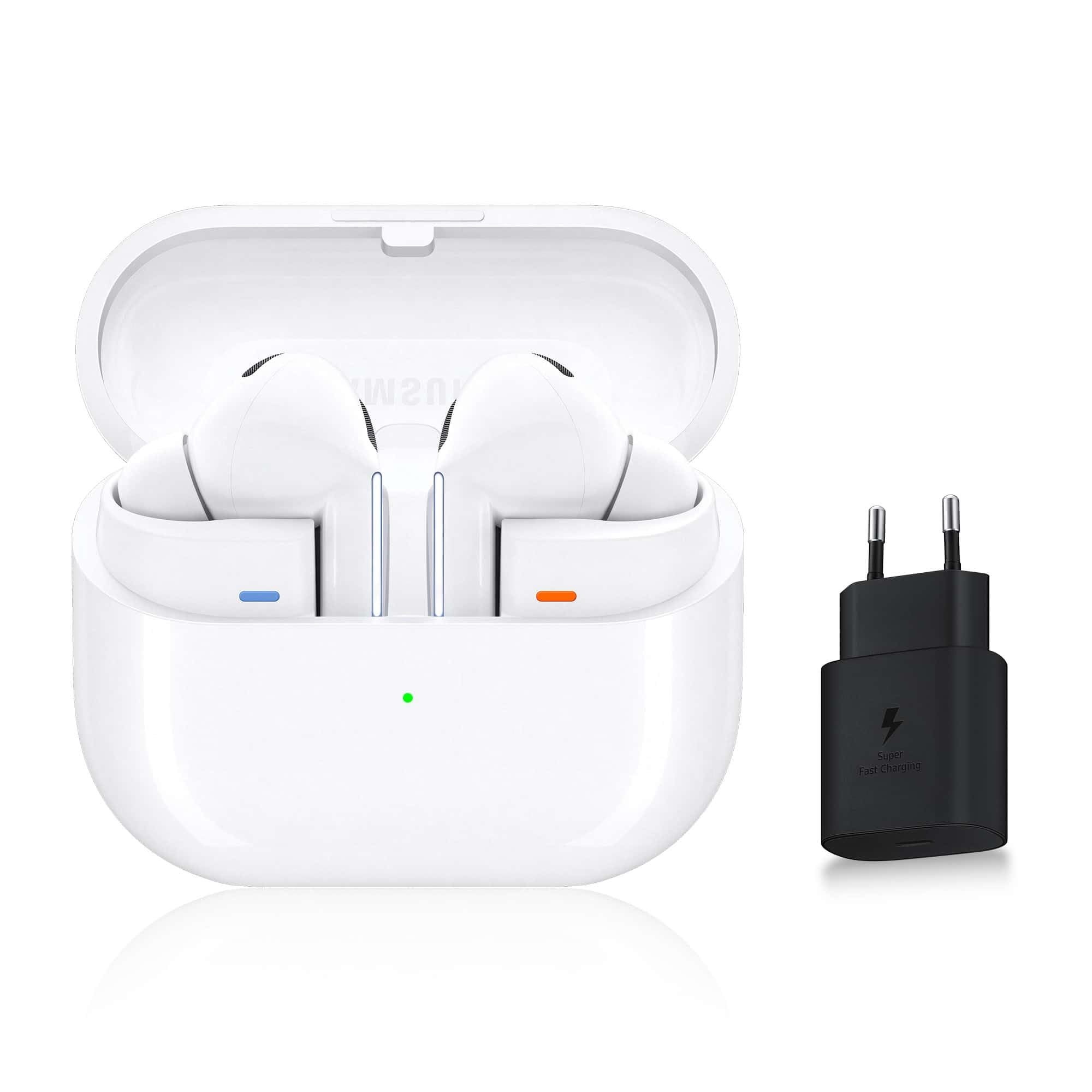 Samsung Galaxy Buds3 Pro, Écouteurs sans Fil, Réduction Active de Bruit, Bluetooth, Blanc, Audio 360, Galaxy AI, Chargeur Secteur Inclus, (Version FR) [Exclusivité Amazon]