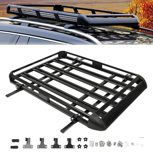 VonVVer Dachgepäckträger Korb 160x100cm - Auto Dachständer Korbwanne...