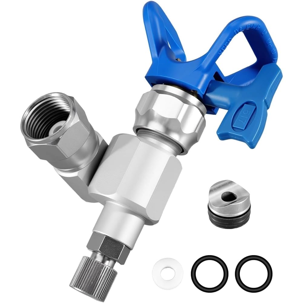 Jnchdghwa As Shown Dual-Pressure Anti-Spitting 180° Rotation Airless Paint Swivel Valve, 287030 Swivel Joint For 7/8In Sprayers