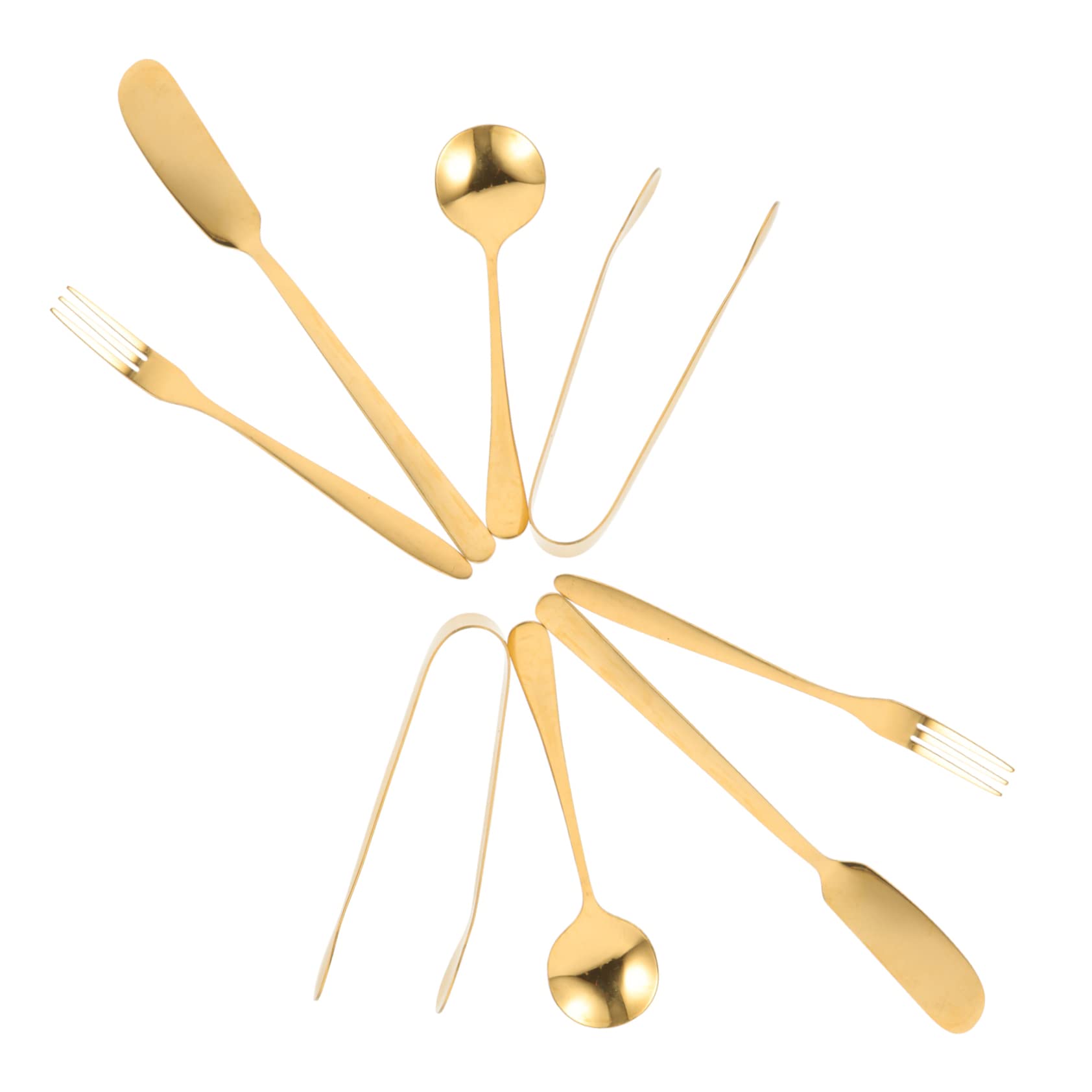 UTHCLO Stainless Steel Butter Cheese Knife Spatula Fork Set 14-piece Serving Utensils for Charcuterie Cheese and Baking