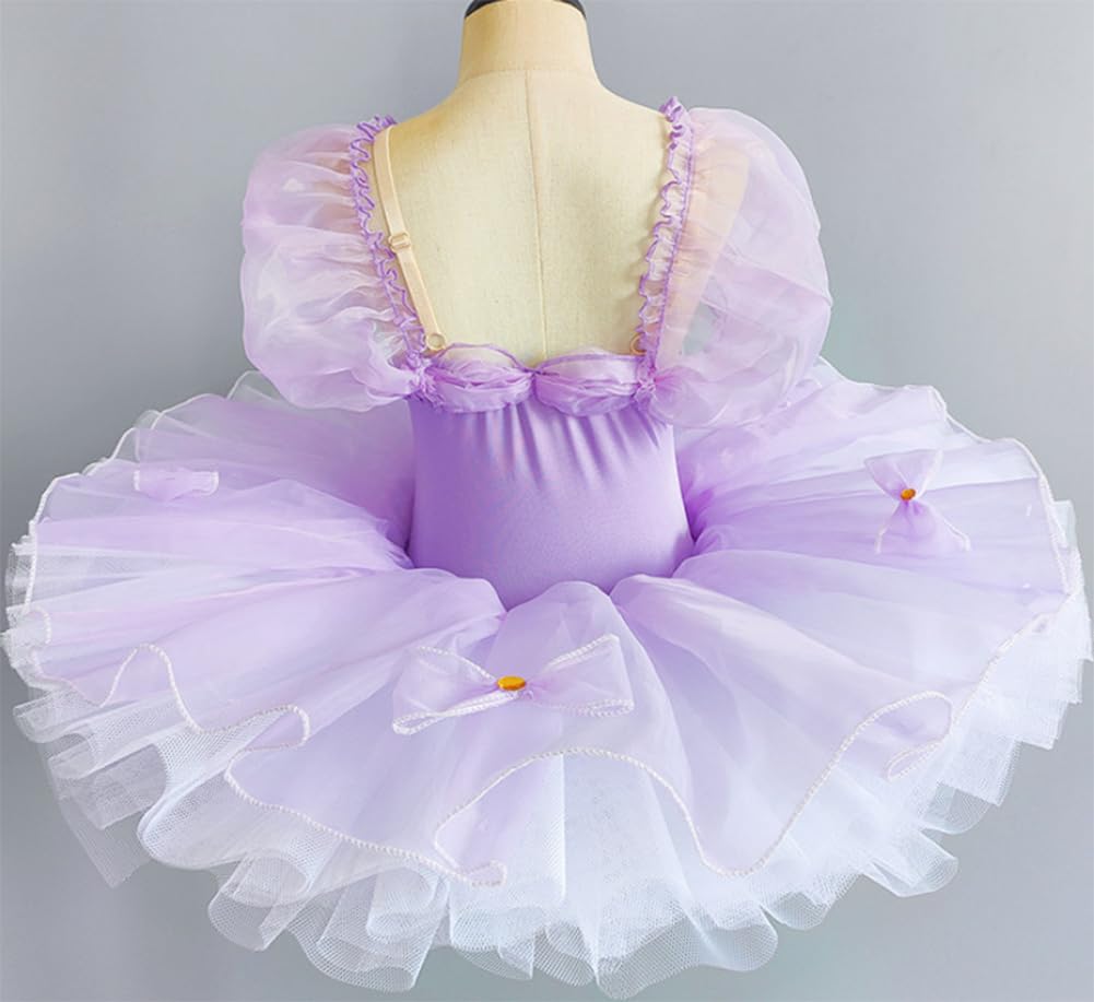 Costumi da palcoscenico per Bambine Body tutù Concorso per Bambini Vestito da Balletto tutù Abbigliamento da Ballo, Gonna da Festa