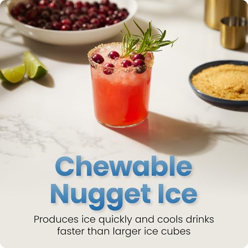Iceman by Chefman Nugget Ice Maker Countertop, Pebble Ice Maker Machine, 26 lb in 24 Hours, Ready in 6 Minutes, Removable Ice Basket, Fun and Chewable Cubes, 1.5L Water Tank, Self-Cleaning Function - image 3