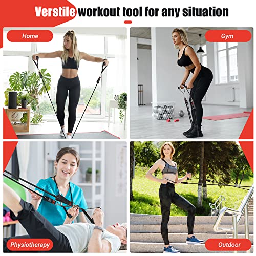 Image of Resistance Bands with Handles for Women, 5 Level Exercise Bands
