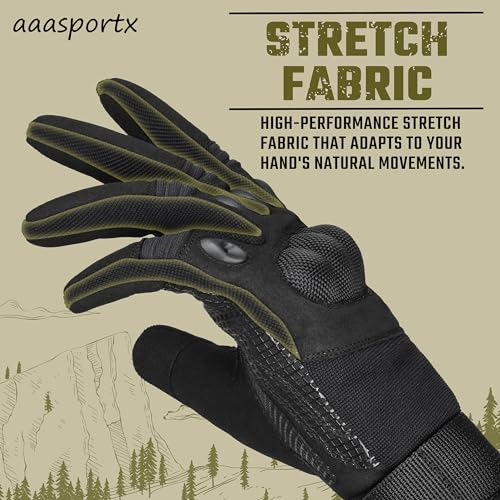 Tactical-Gloves-for-Men-Motorcycle-Gloves-Touchscreen-with-Hard-Shell-Palm-Padding-for-Sports-Motorcycle-Cycling-Tactical-Airsoft-Paintball-Hunting-Hiking-Camping-Climbing