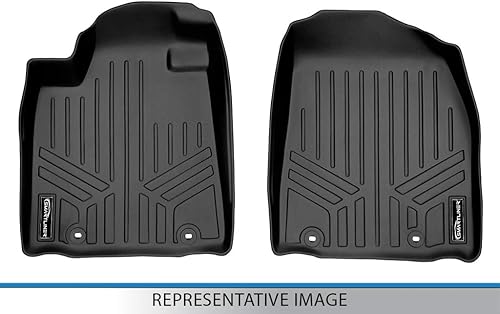 Miniatura 4 de SMARTLINER Juego de tapetes de piso de ajuste personalizado, color negro, compatibles con Ford F-150 SuperCab o SuperCrew Cab 2015-2022