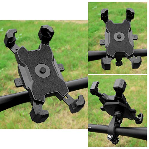 DECDEAL Suporte de telefone móvel para bicicleta de bloqueio rápido Rotação de 360 ° ajustável para