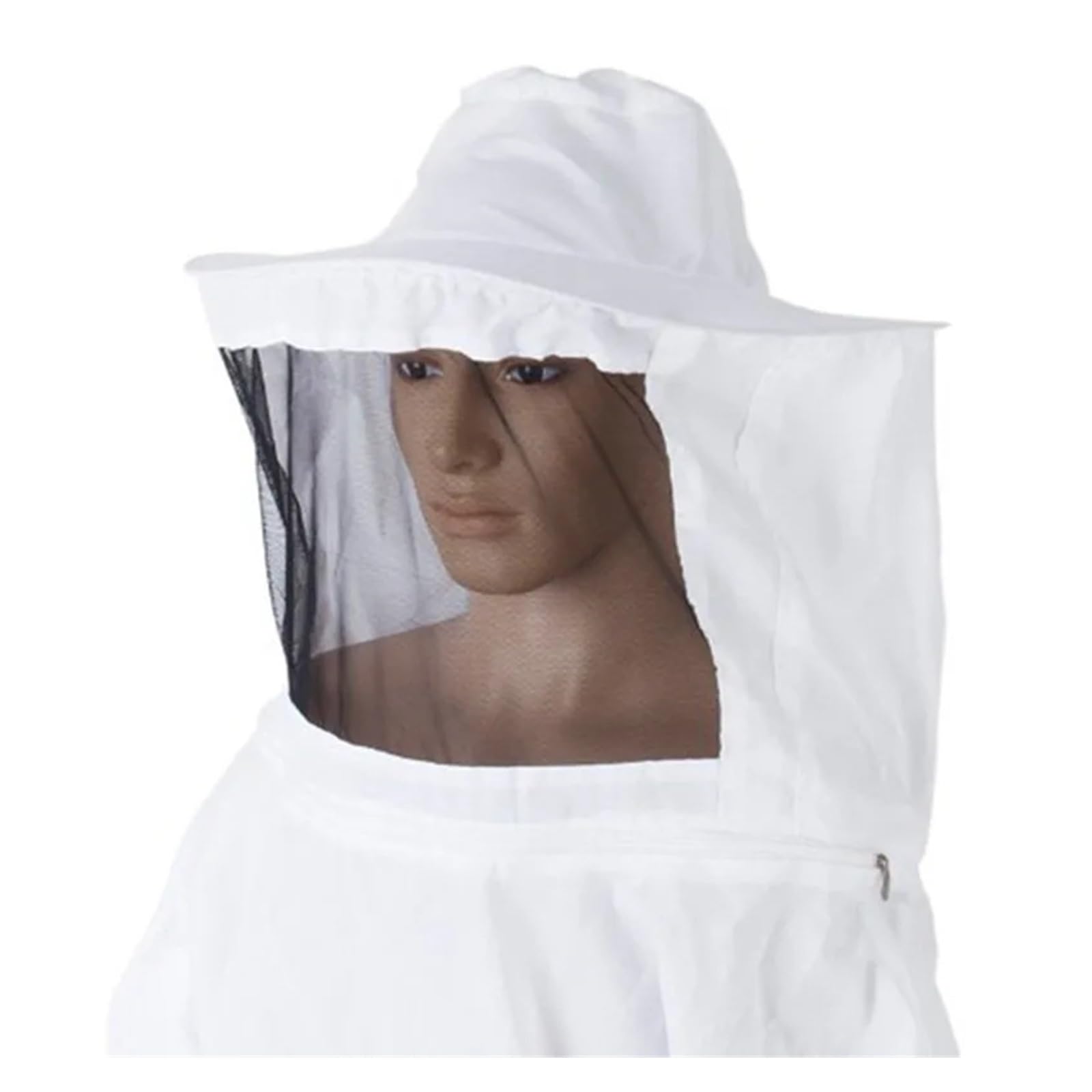 Abbigliamento per l'apicoltura, Tuta da apicoltore con mezza giacca cappuccio e guanti in pelle di pecora 2 pz