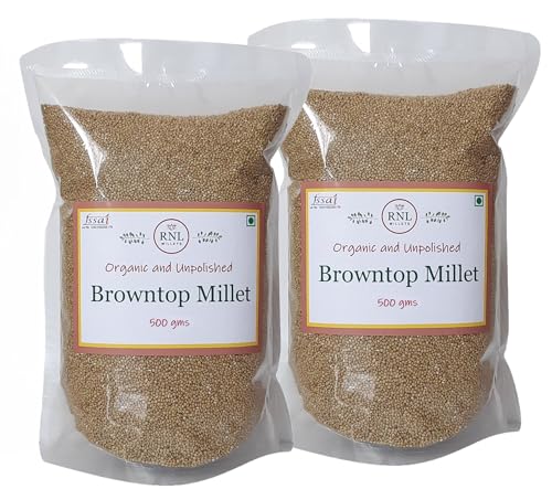 Unpolished Browntop Millet 1kg (2 x 500g), Andu korralu, Hari Kangni, Kula Saamai, Korale (B0BWFWBLHG) Amazon Price History, Amazon Price Tracker