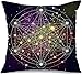 Poszewka na poduszkę matematyka mistyczna muzyka geometria vintage symbol na energię znaki kosmiczne symbole platoniczny metatron sofa poszewka na poduszkę z nadrukiem poszewka na poduszkę do domu, na kanapę, 45 x 45 cm