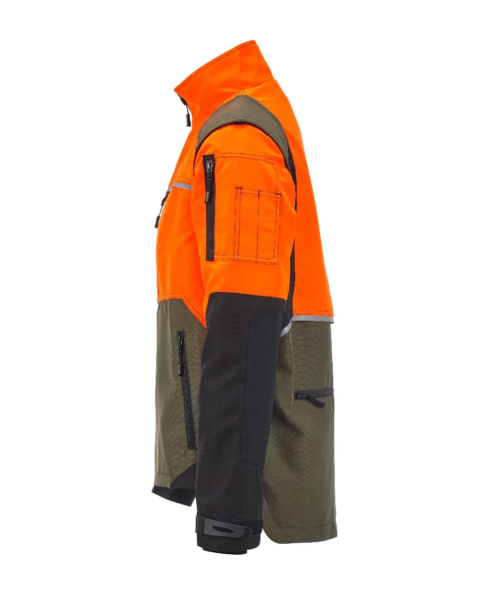 KOX Forstjacke Transform Olivgrün/Orange Größe 66/68