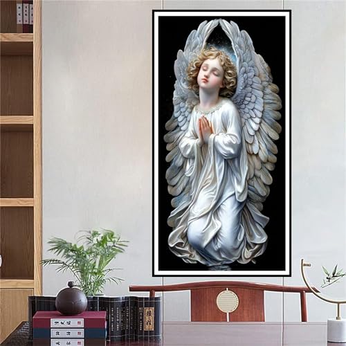 Kit Diamant Painting Ange 40x80cm de Broderie Point de Croix Mosaïque Complète SP-3639 - 3