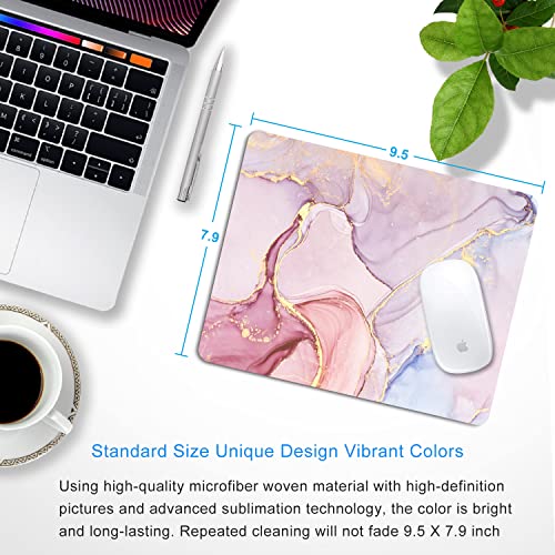 Cindasun Pink Marble Mouse Pad, 9.5 X 7.9 Inch Non-Slip Rubber Computer Mousepad With Personalized Design #TOP1