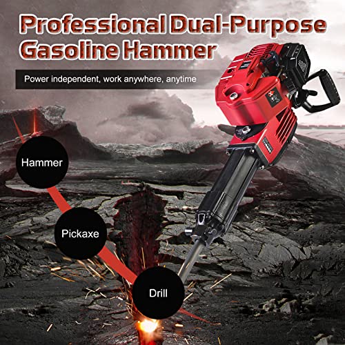 Abbruchhammer, professioneller Elektro-Bohrhammer, 55J Elektro-Unterbrecher, 1900 U/min Presslufthammer für Beton und… – Bild 3