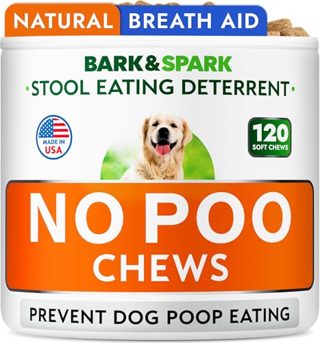 No Poo Chews for Dogs - Coprophagia & Stool Eating Deterrent with Probiotics, Digestive Enzymes &...