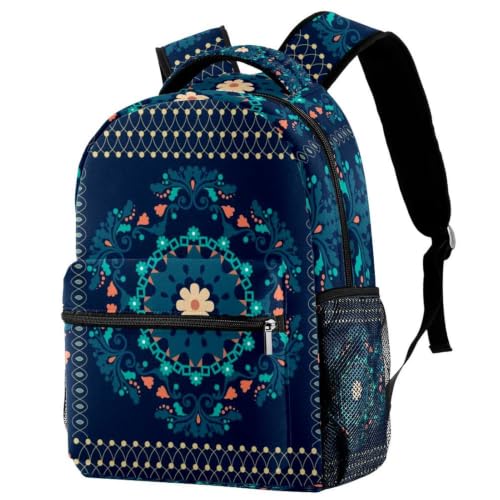 Mochila casual floral ideal para campus universitario y paseos urbanos