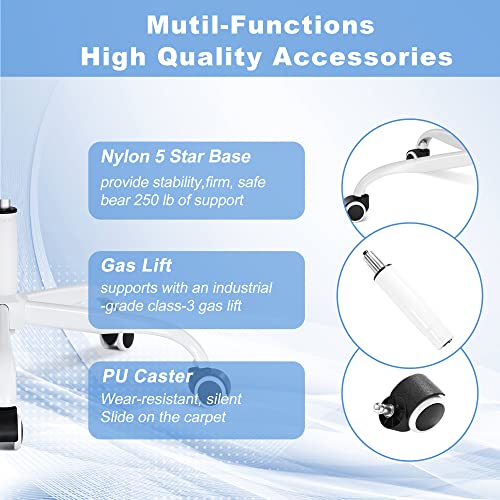 Misolant Office Chair, Ergonomic Desk Chair, Computer Chair, White Office Chair, Ergonomic Chair, Ergo Chair With Adjustable Headrest And Lumbar Support, Home Office Desk Chair #TOP4