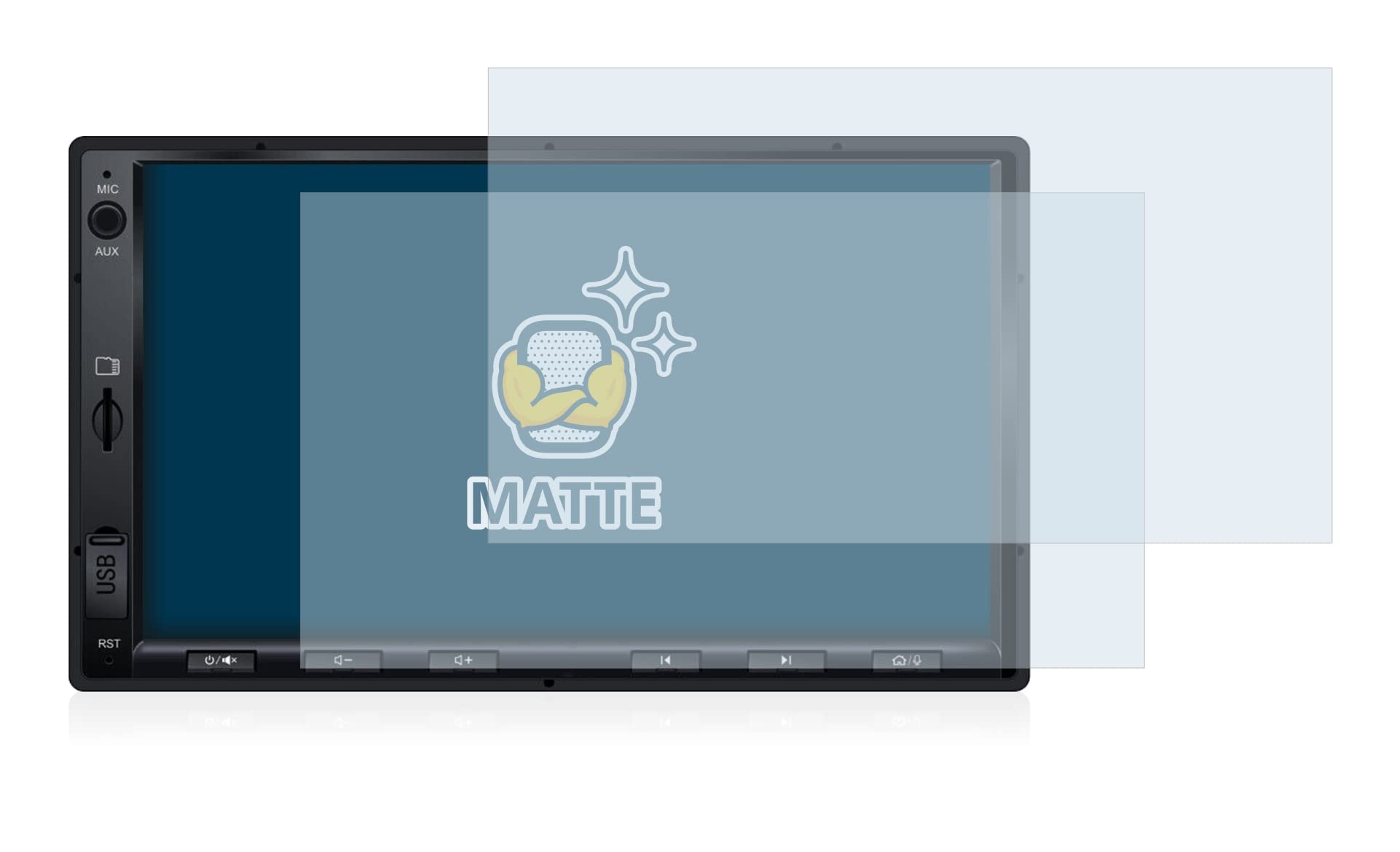 brotect Screen Protection Film 2-Pack Compatible with Atoto S8 Standard 7 Zoll Anti Glare Screen Protector [Matte, Scratch Proof]