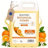 Olio da Massaggio Senza Paraffina 5 L Arancia Olio di Mandorle Dolci