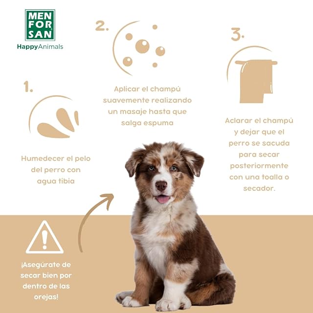 Foto 3 de 5 de MENFORSAN Champú Pelo Marrón para Perros