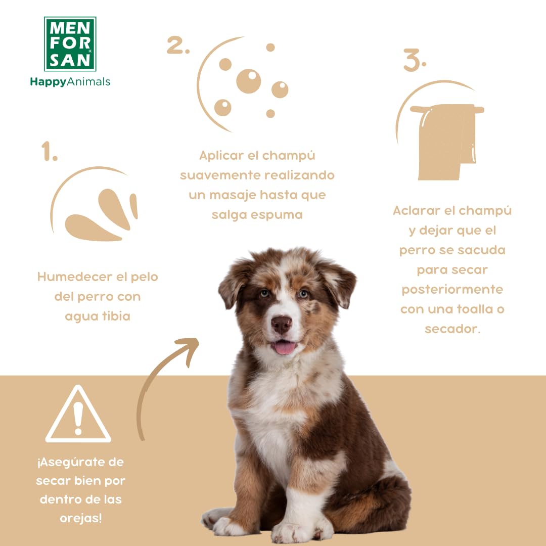 Menforsan Shampoo per Cani dal Manto Marrone, 5L, Intensifica il Colore Naturale