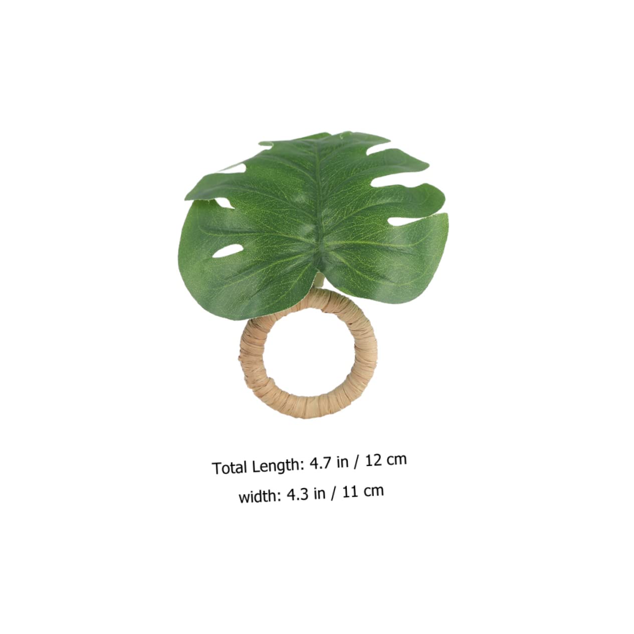 ULTECHNOVO 4 Set Portatovagliolo Portatovaglioli Per Tavoli Ringraziamento Arredamento Nozze Fibbia Del Tovagliolo Realistica Delicata Fibbia Per Tovaglioli Cannuccia 6 Pezzi*4
