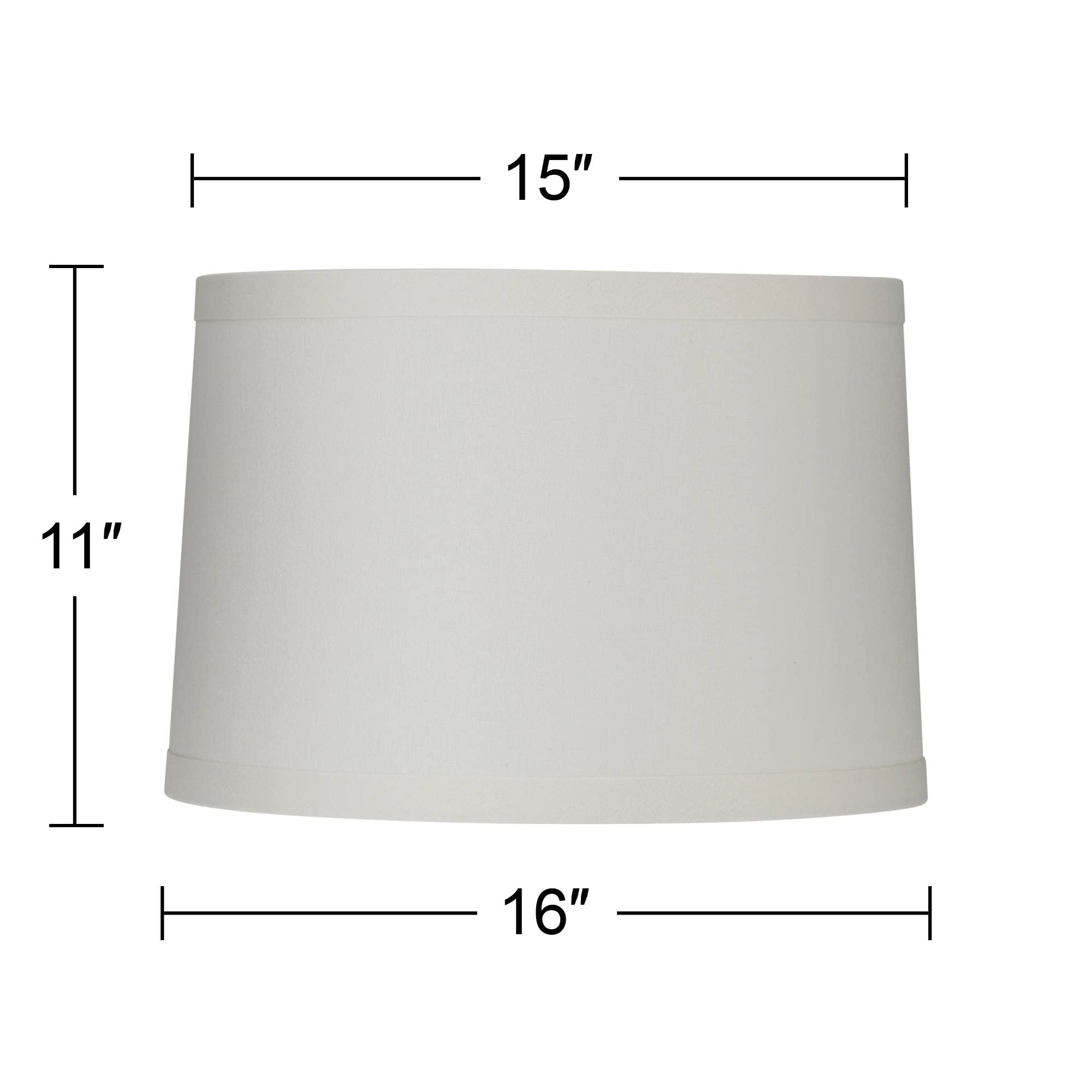 NATALDESIGN×HALFTRACKPRODUCTS LAMPSHADE Jack of All Shades - Lamp Shade White Linen 16x16x10 - Drum